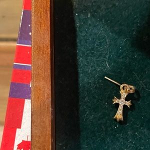 Gold Chrome Hearts Earring